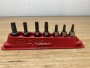 [4369-1] SNAP ON 207EFTXY 7 PC T27 T55 3/8" DRIVE TORX SOCKET DRIVER SET FTX27E - FTX 55E