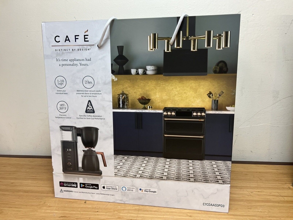 Café Specialty Drip Coffee Maker 10-Cup Insulated Thermal Carafe, Matte Black