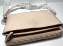 [4836-1] NWT Tory Burch Thea Crossbody Foldover Bag Shoulderbag Shell Pink