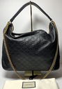 [4807-1] Gucci Linea A Guccissima Leather Hobo Bag Excellent Condition