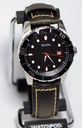 [5096-1] Bulova Sport Men's Quartz Date Calendar Black Dial Red Accents Watch 43mm 98A195