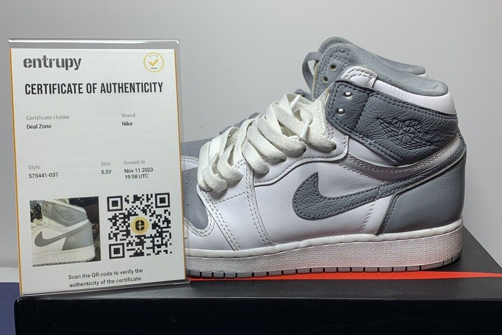 Nike Air Jordan 1 Retro High OG Stealth White Shoes 575441-037
