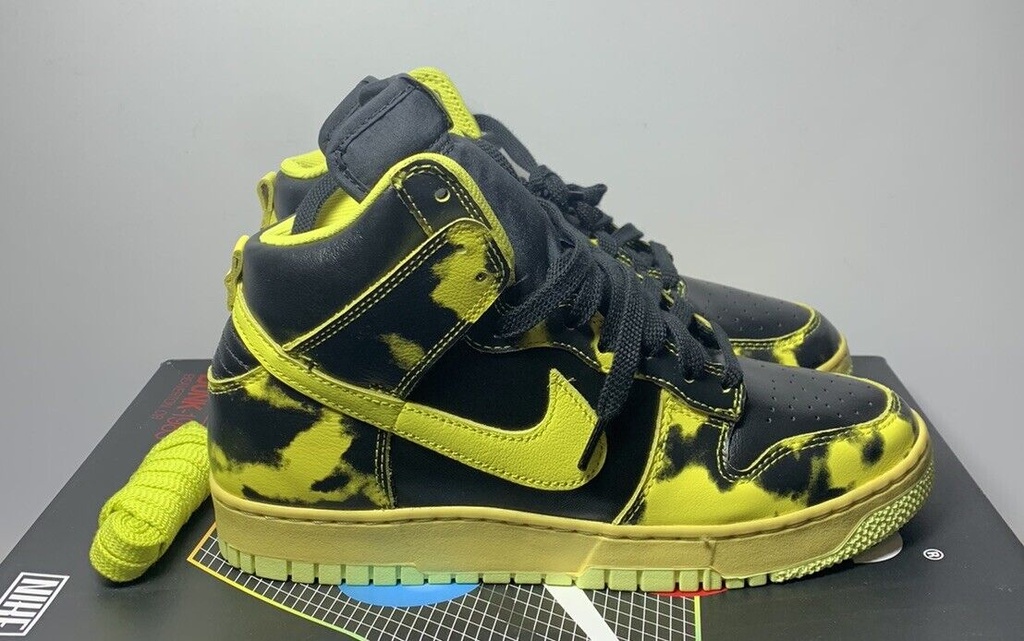 NIB Nike Dunk High 1985 SP Yellow Acid  DD9404-001. Size 8.5 Men’s