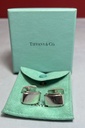 [5942-1] Tiffany & Co Cufflinks Metropolis Sterling Silver 925 with Box and Pouch