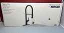 [6881-1] Kohler Setra Pro Pull Down Kitchen Faucet Matte Black Finish R29343-SD-BL NEW!