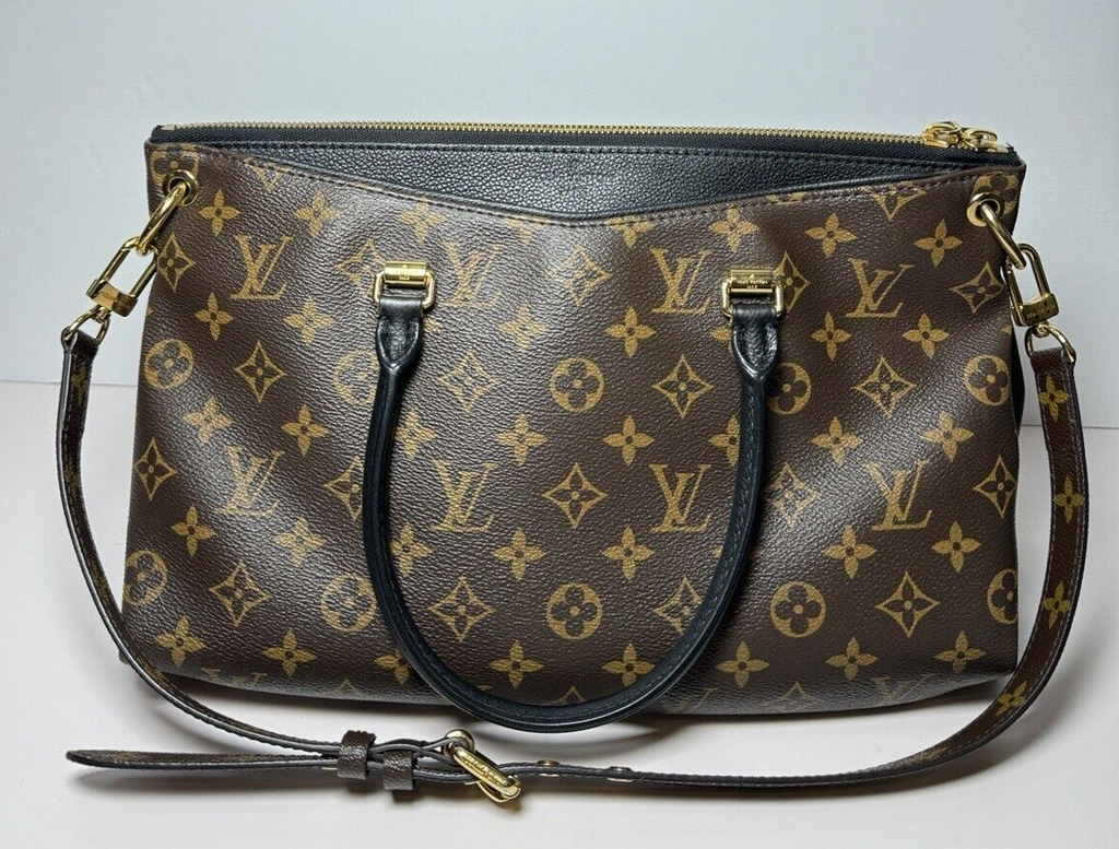 Louis Vuitton Monogram Canvas Black Pallas Handbag