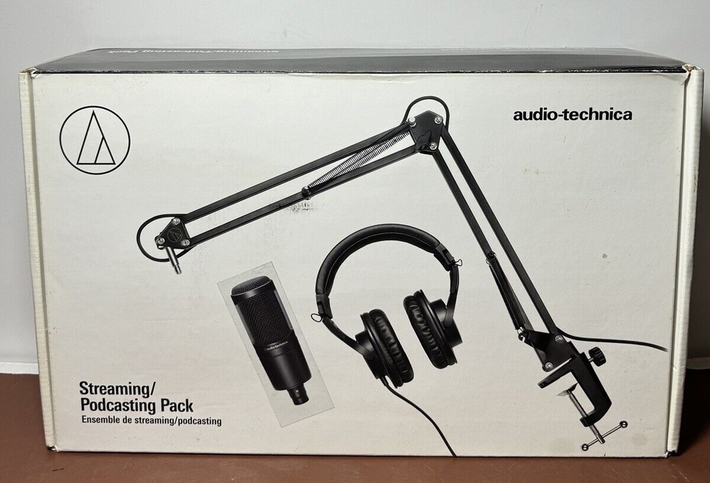 Audio Technica AT2020 Podcast Recording Kit AT2020PK -Used