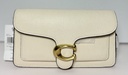 [6960-1] COACH Metallic Tabby Chain Clutch Chalk White NWT -CE772