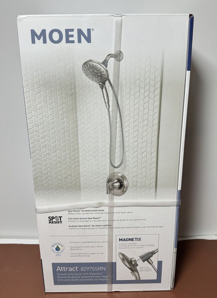 Moen Attract 6-Spray Shower Faucet - Spot Resist Brushed Nickel - 82975SRN