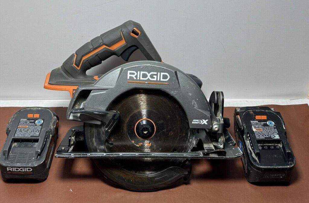 Ridgid Circular Saw  R8652 and 2x 4.0 &6.0 Ah batt (R840087-R8400806)