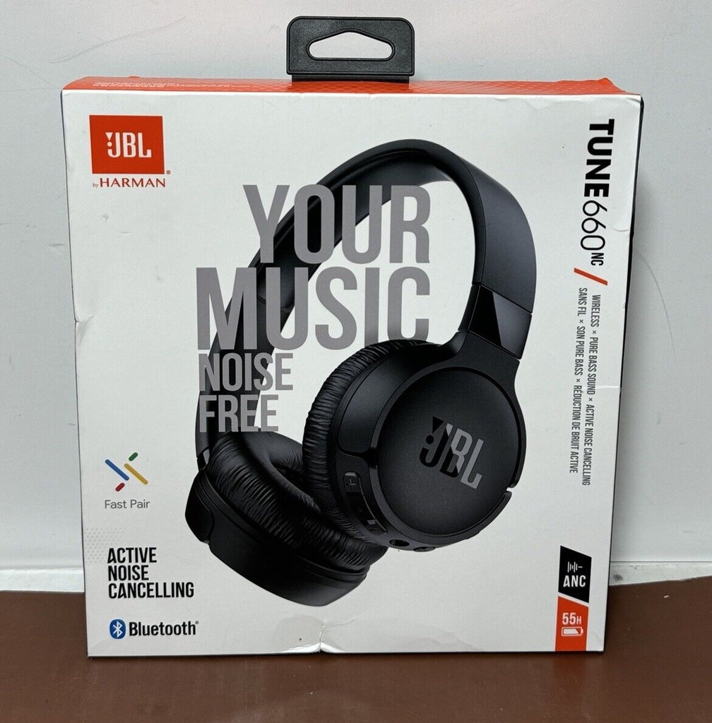 Brand New - JBL Tune 660NC Active Noise Cancelling Bluetooth On-Ear Headphones