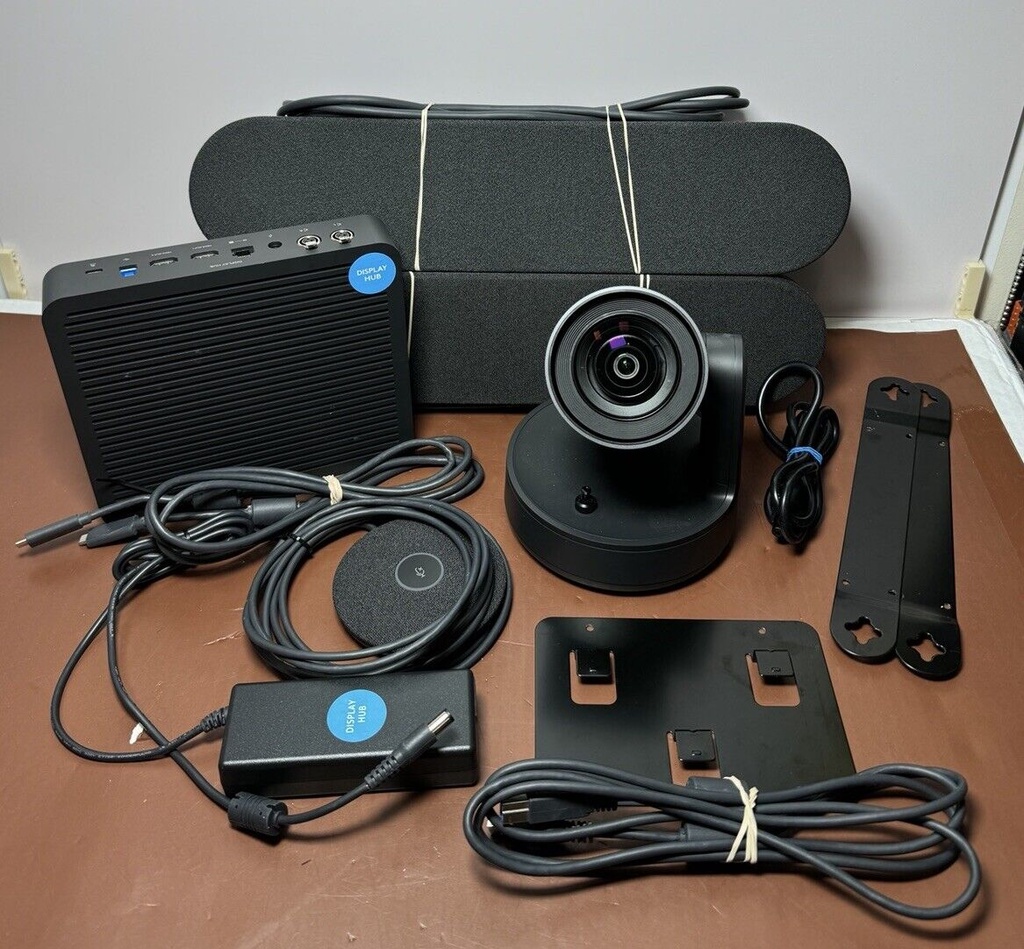 Logitech Rally Ultra-HD 4K Bundle, Cam, Speakers, Mic - No Table Hub