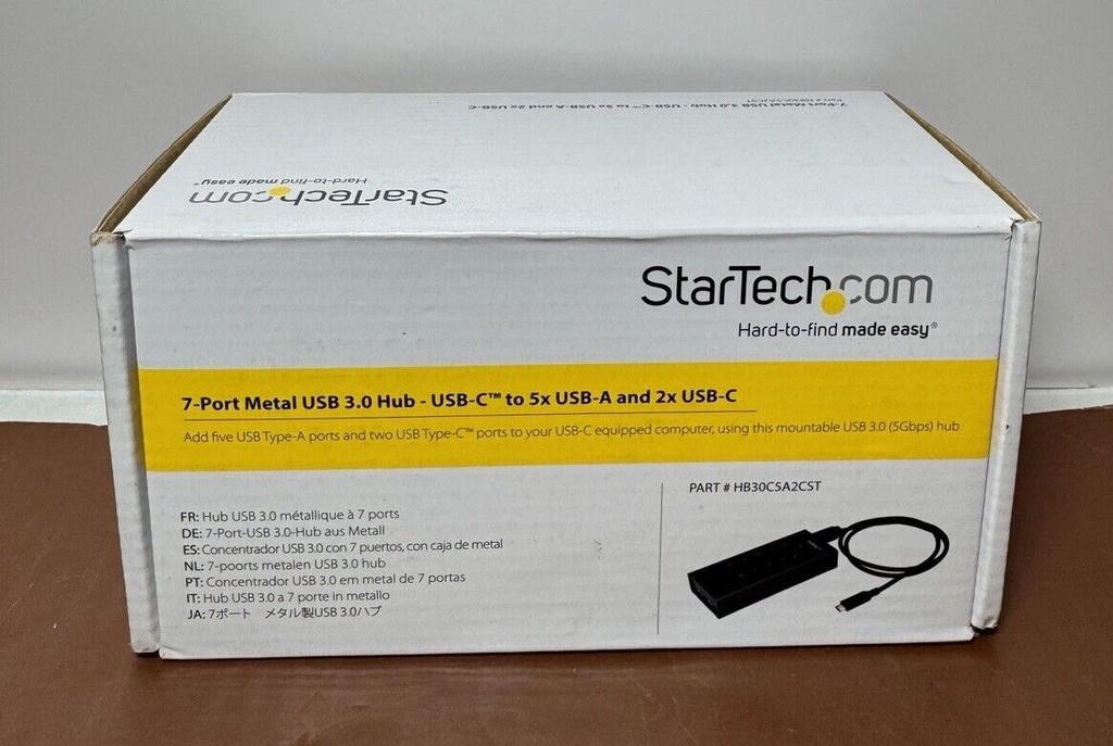 StarTech HB30C5A2CST 7-Port Metal USB-C 3.0 Hub