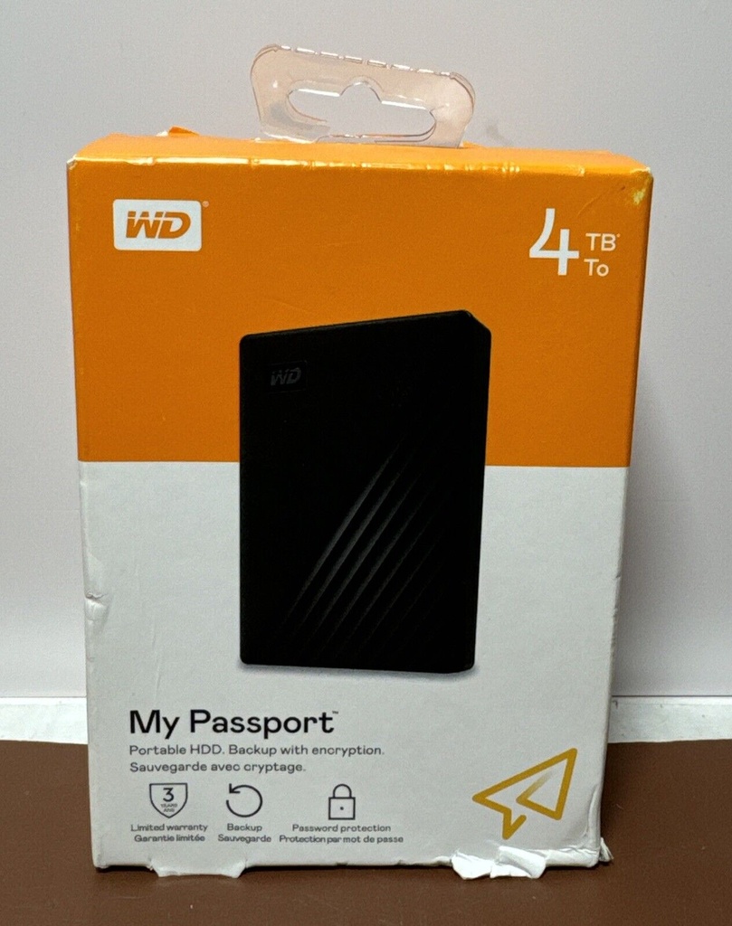 Brand New sealed- WD My Passport 4TB External USB 3.0 Portable Hard Drive