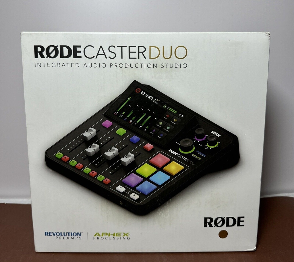 Brand NewRode RodeCaster Duo Streaming Mixer Integrated Audio Production Studio