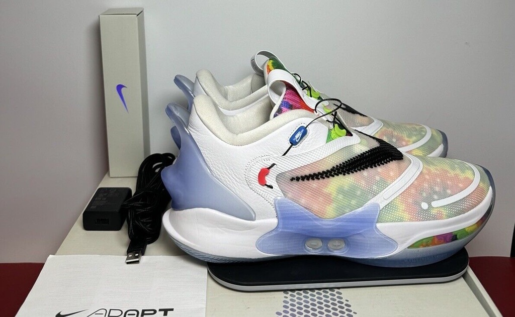 Nike Adapt BB 2.0 Tie Dye BQ5397-100, Size 12