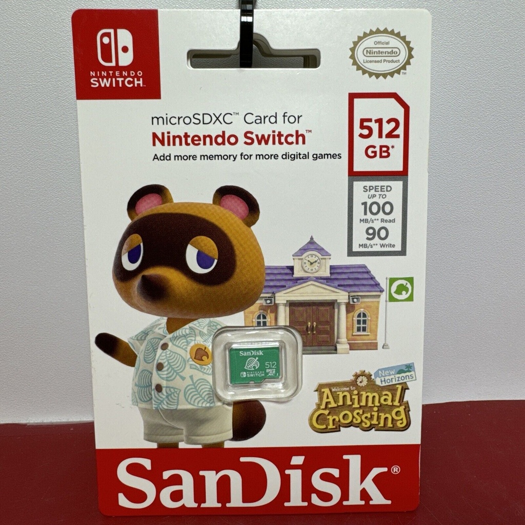 SanDisk 512GB microSDXC Card Nintendo Switch Memory Card - Animal Crossing NEW!!