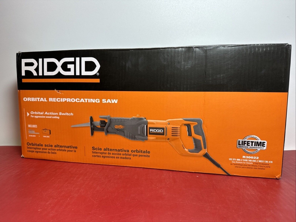 RIDGID R3002 Compact Orbital Reciprocating Saw - Orange