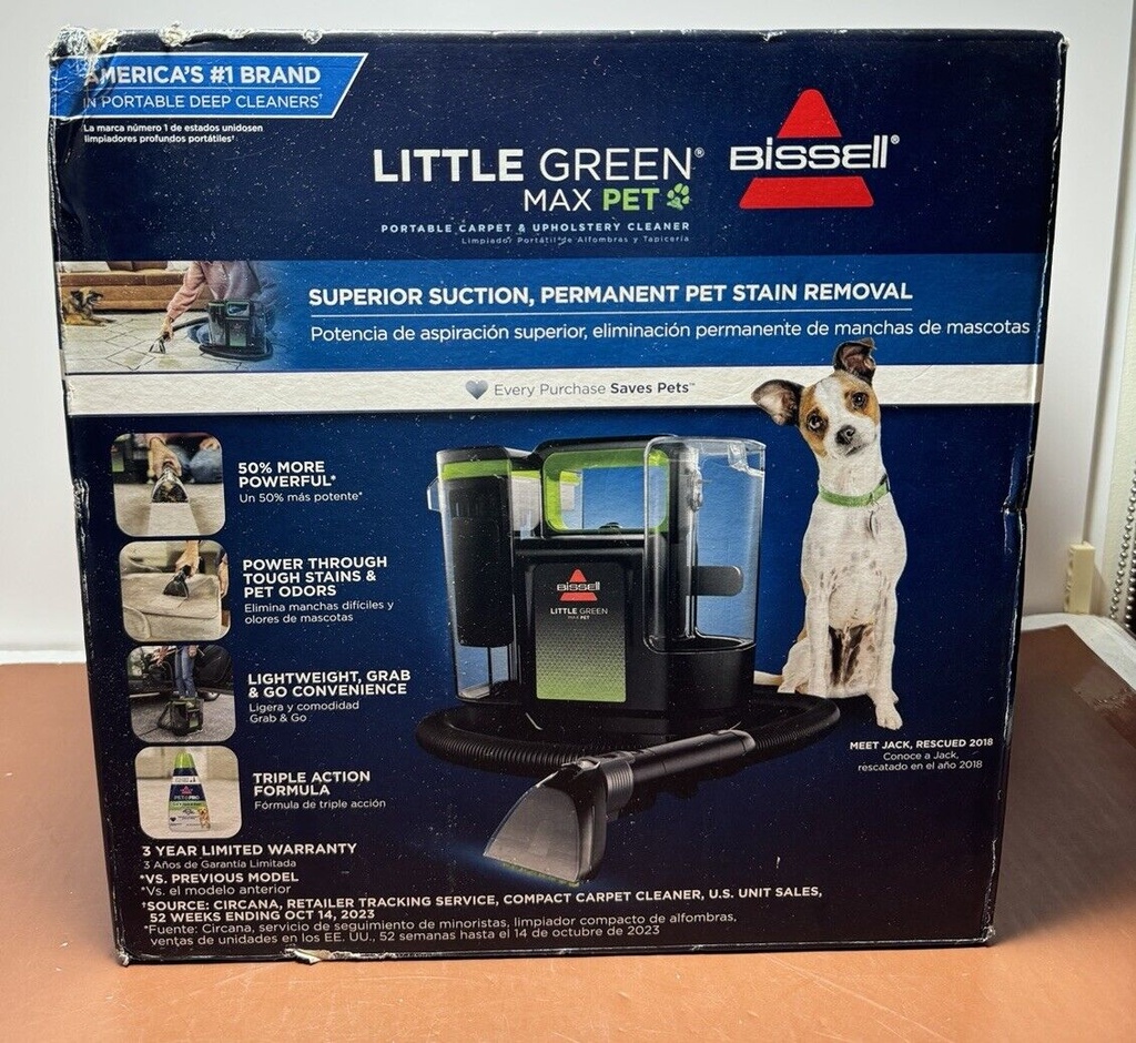 Brand New - BISSELL Little Green MultiClean Portable Deep Cleaner 3857