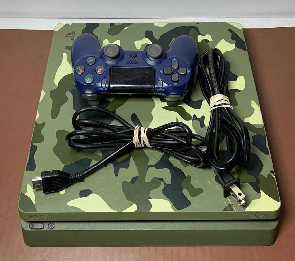 Sony PlayStation 4 Slim PS4 1TB Green Camouflage Console Gaming System CUH-2115B