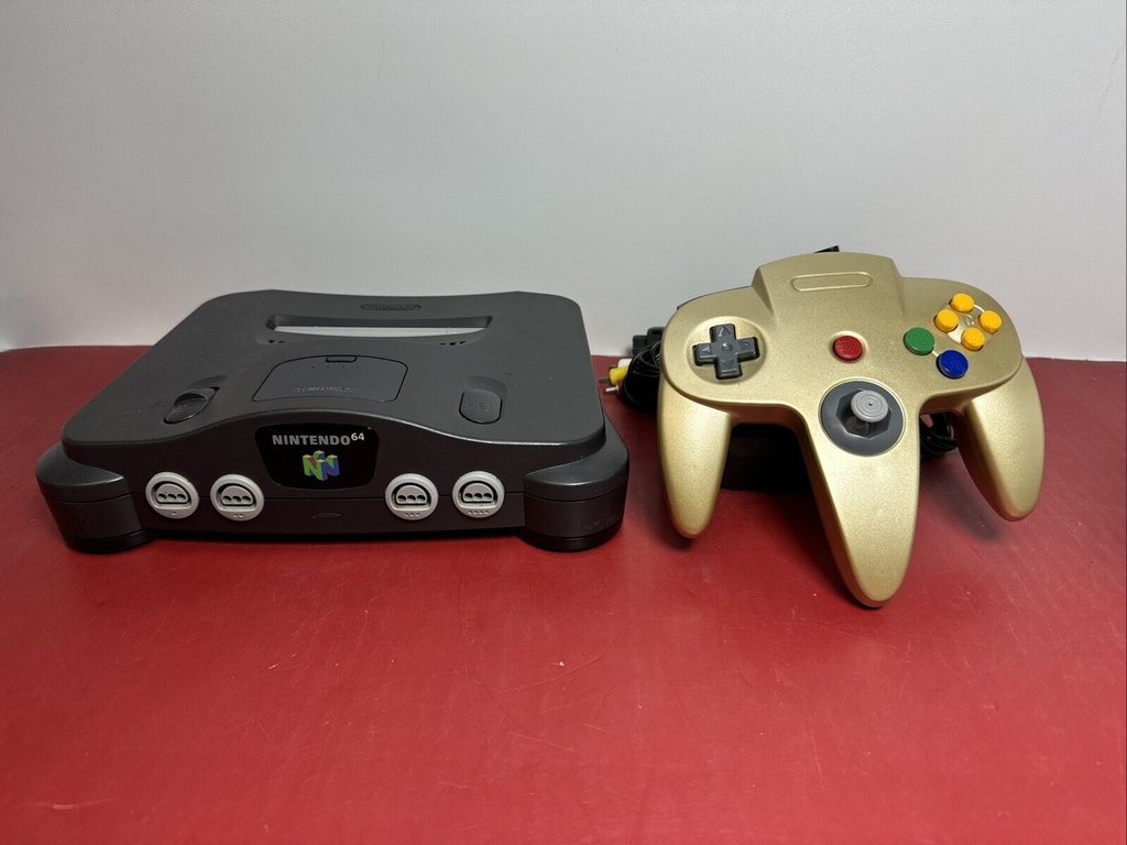 Gray Nintendo 64 N64 Console Bundle w Controller *TESTED*WORKS* W/ Expansion Pak