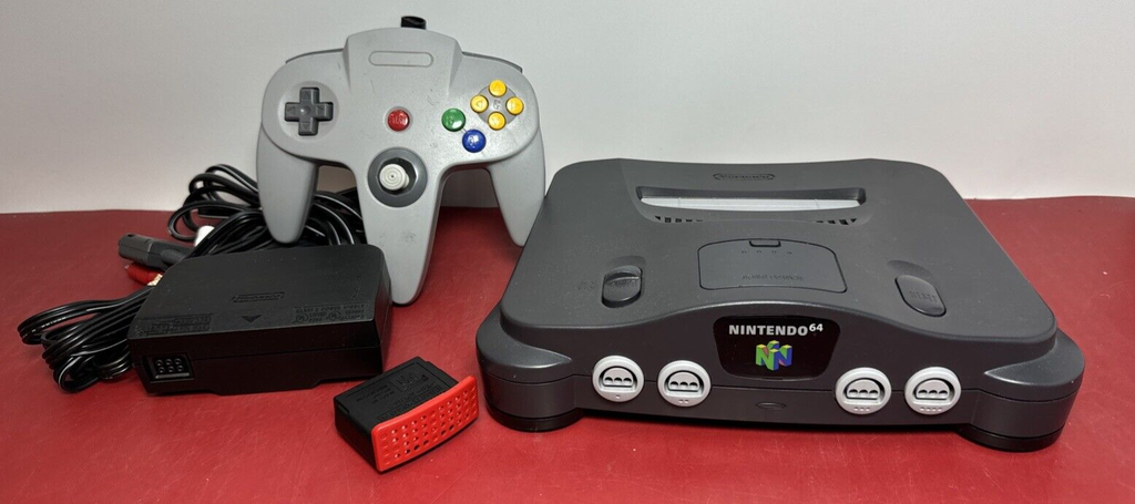 Gray Nintendo 64 N64 Console Bundle w/ Controller *Works Great!*