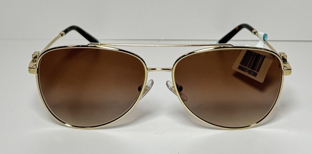 Tiffany & Co TF3080  60213B Pale Gold Brown Gradient  Sunglasses 3080