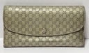 [4865-4] Gucci Micro GG Gucci Shima Sima Long Wallet 256926 Gold -Made in Italy