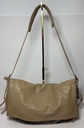 [4975-2] JIMMY CHOO BOHO Biker Hobo Leather Shoulder Chain Bag Nude Tan Brown