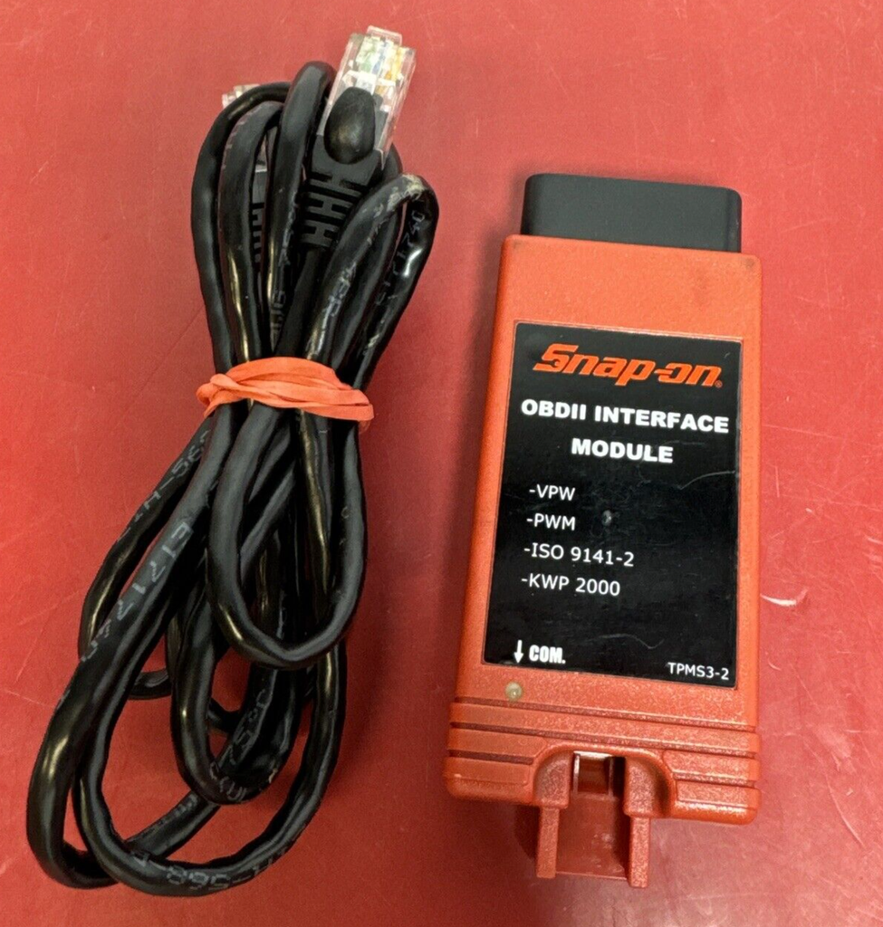 Snap-on TPMS3-2 OBDII TPMS Tester Interface Module Connector Used Free Shipping