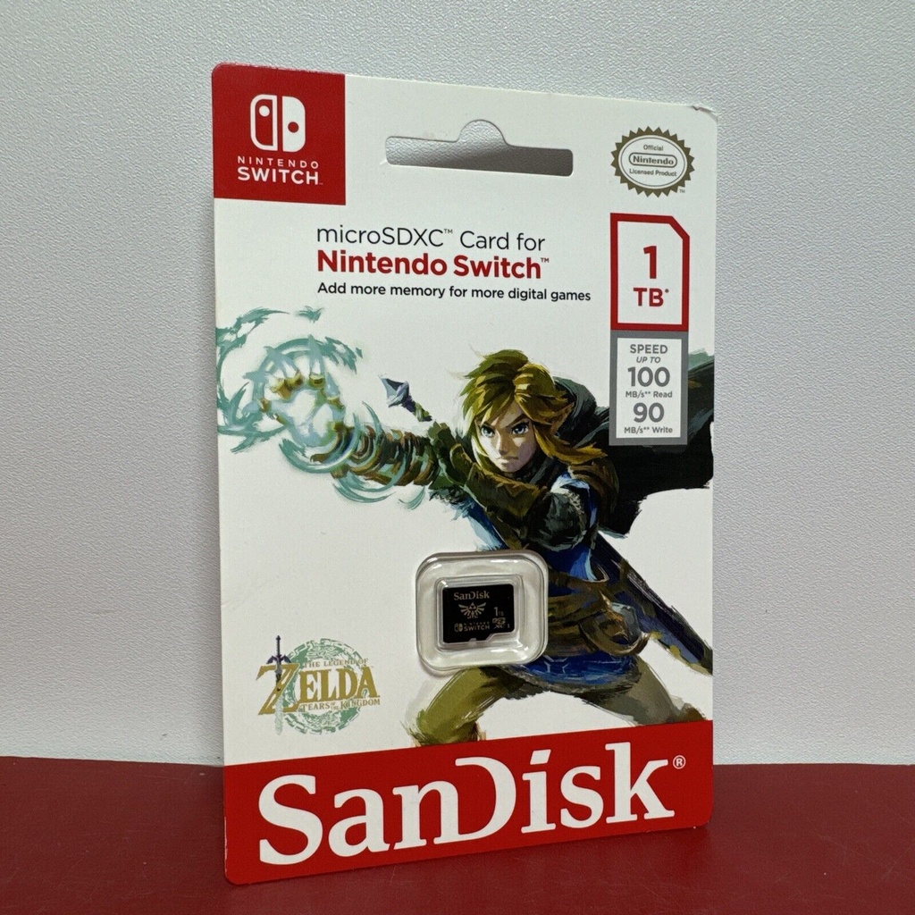 SanDisk 1TB MicroSDXC C10 UHS-I Card up to 100MB/s for Nintendo Switch SDSQXAO