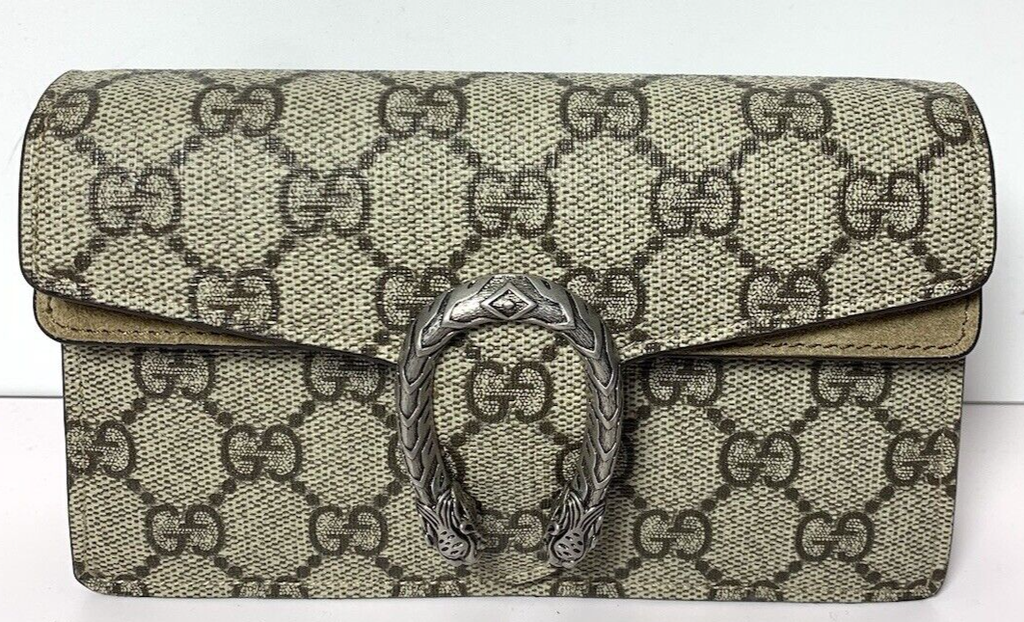 GUCCI Dionysus Super Mini GG Supreme Canvas Crossbody Bag -476432