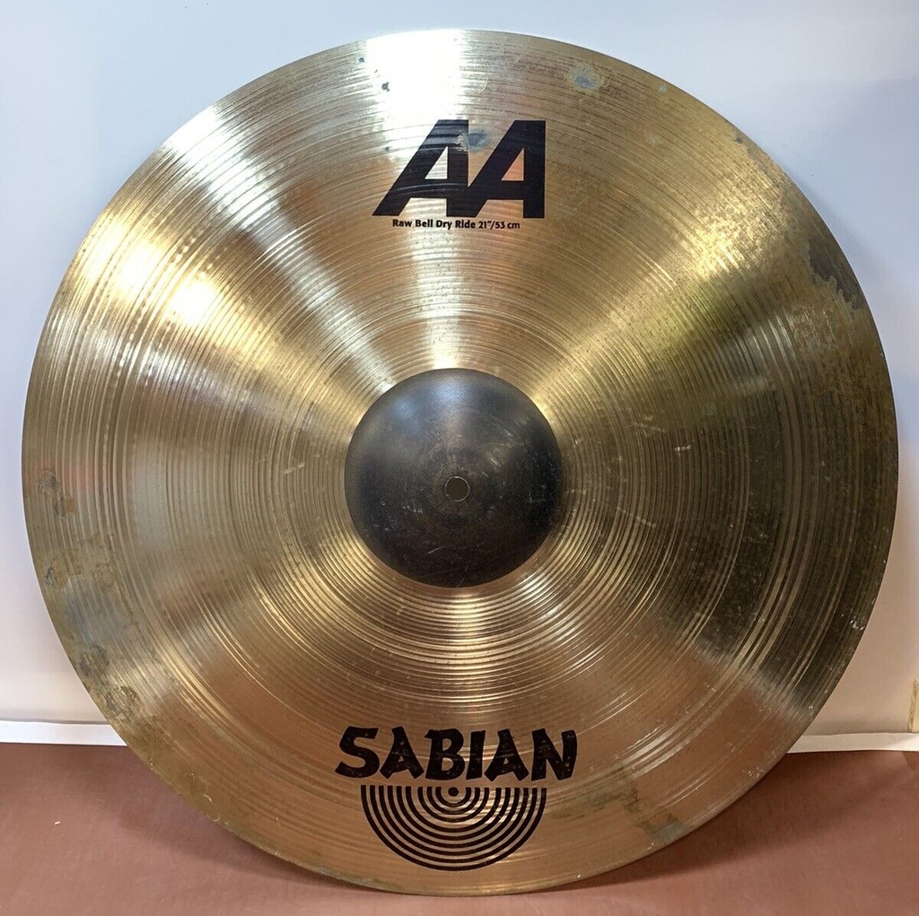 Sabian AA 21"/53cm Raw Bell Dry Ride Cymbal - Made in Canada -