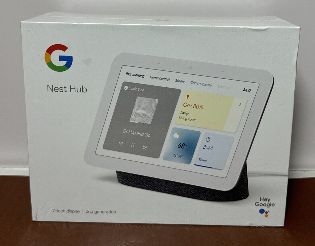 Google Nest Hub (2nd Gen.) Smart Display - Charcoal (GA01892-US)