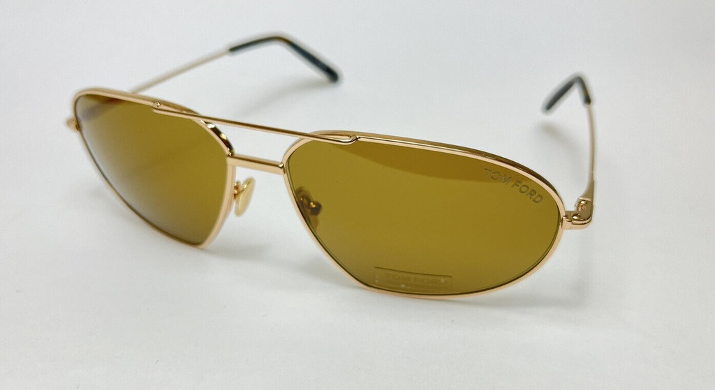 TOM FORD BRADFORD TF771 28E 63-14 140 Sunglasses Gold Frame & Lenses