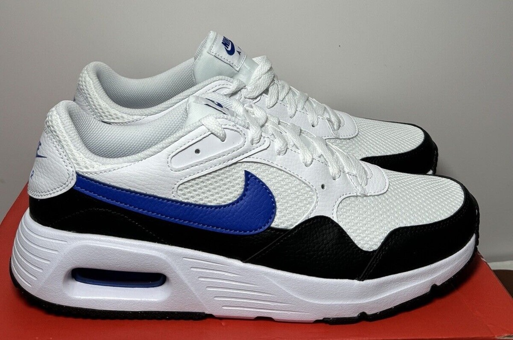 Nike Air Max SC White Game Royal Black  FQ8737-100 Men's Size -9.5 NIB