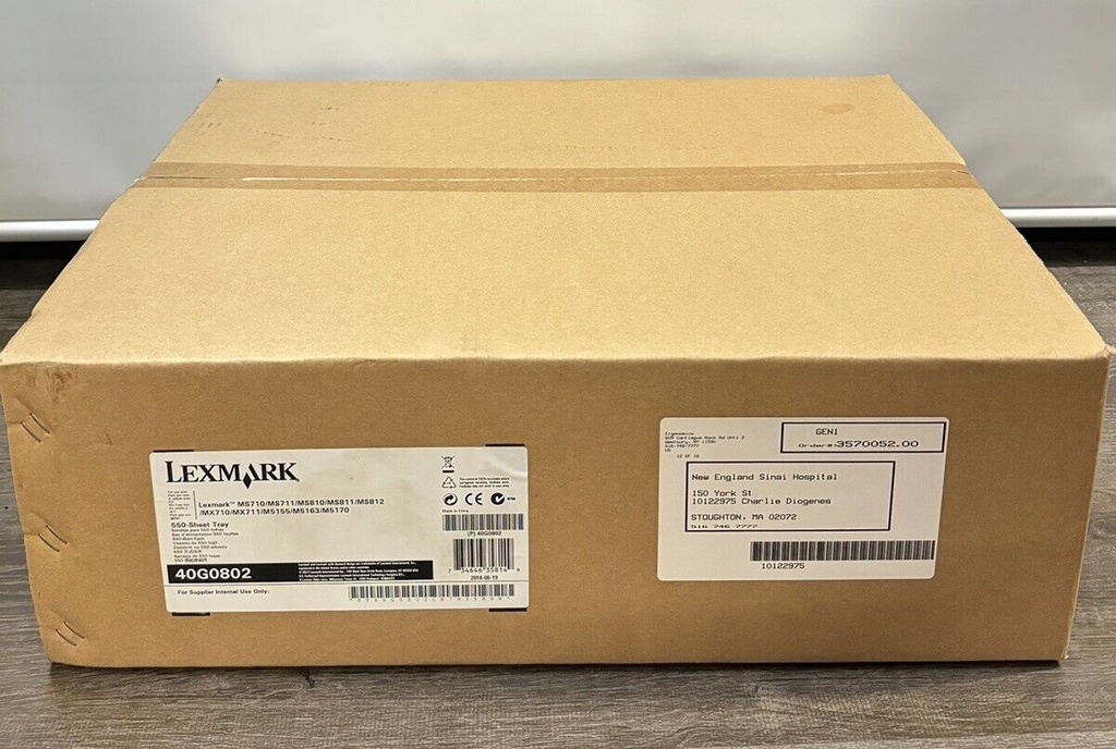 NEW Lexmark 550 Sheet Tray 40G0802 40X8106 MX710/711 MS810/811/812 MC710/711!