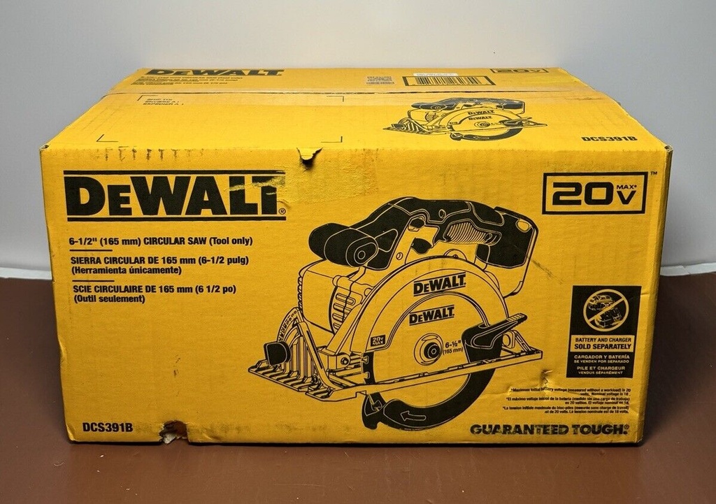 DEWALT DCS391B 20V MAX Li-Ion 6-1/2 in. Circular Saw (Tool Only) New