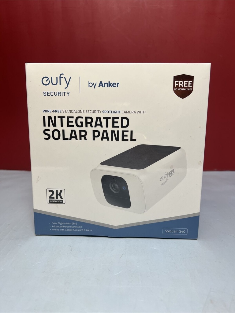 Eufy Spotlight SoloCam S40 2K Outdoor Wireless Security Battery Camera Wi-Fi