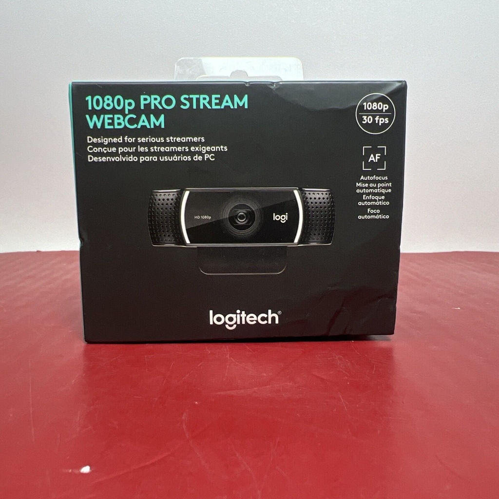 NEW - Logitech 1080p Pro Stream Webcam for HD Streaming - Free Ship!