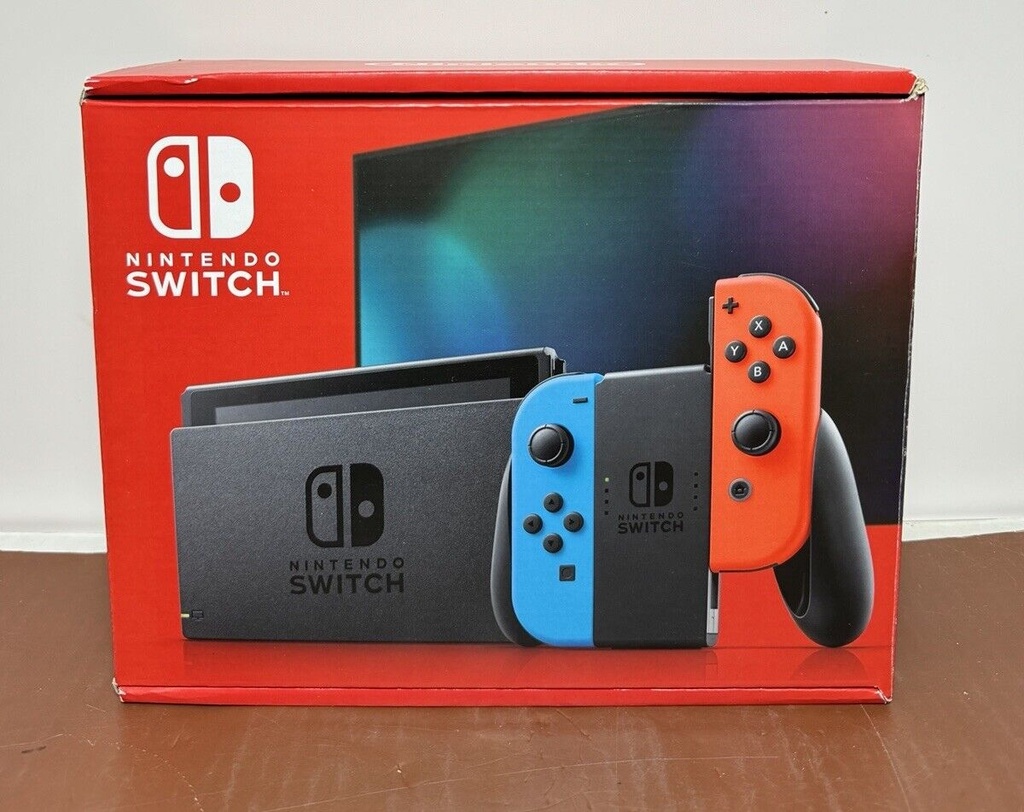 Brand New- Nintendo Switch Red Blue Joy Cons 32GB V2 Gaming Console