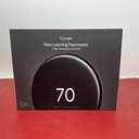 [7901-5] Google Nest Learning Thermostat 4th Gen+ Sensor GA05169-US POLISHED Obsidian