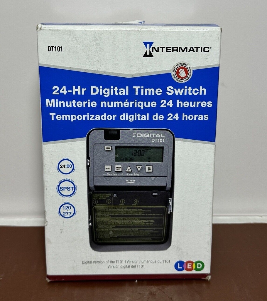 Brand New Intermatic  DT101 24 Hour Dial Digital Time Switch Electronic Controls