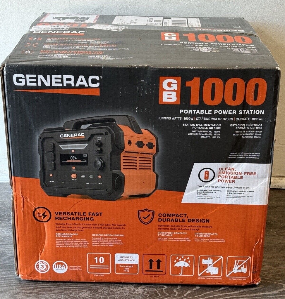 Generac GB1000 1600W Power Generator