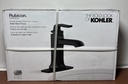 [7751-3] KOHLER Rubicon R29402-4D-BL Single Handle Bathroom Faucet Matte Black