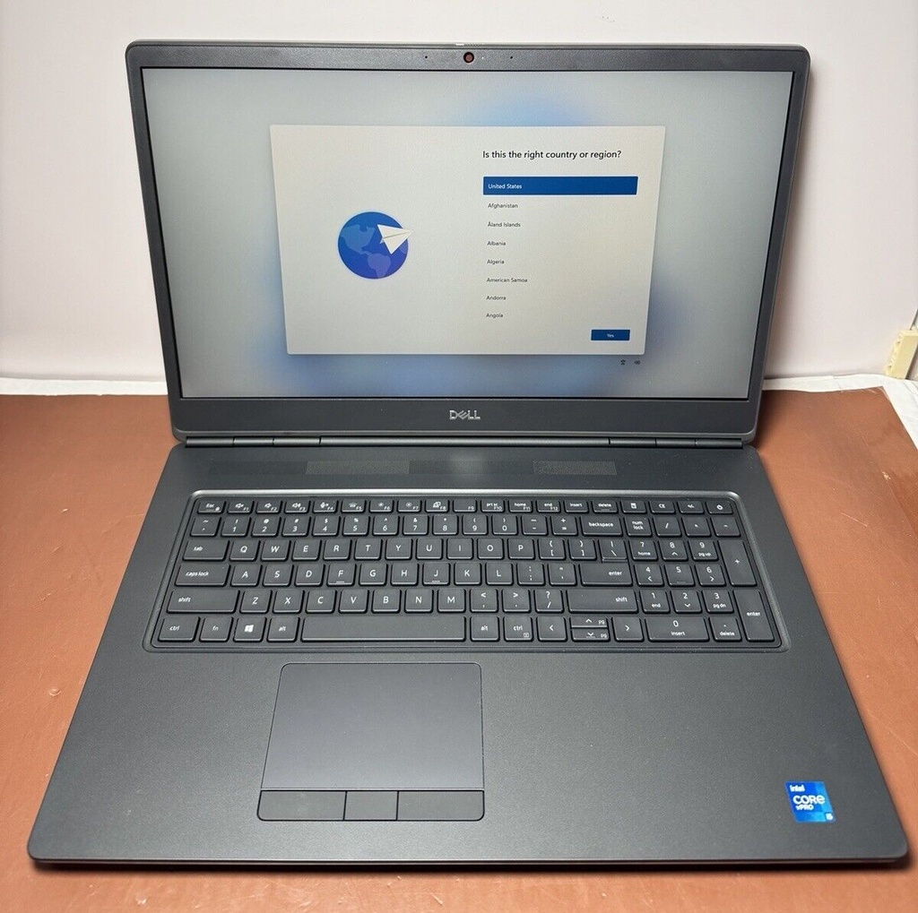 Dell Precision 7760 P44E002 intel i5-11500H, 32GB, 1TB SSD -Excellent batt