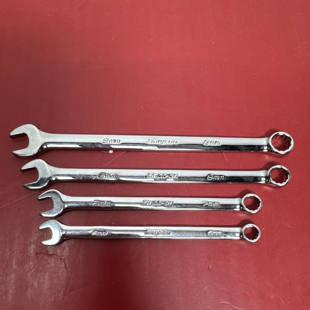 Snap On USA 4 Piece Metric Add On Combo Wrench Set OEXM6B OEXM7B OEXM80B OEXM90B