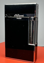 [7501-1] S.T. Dupont Lighter Ligne 2 Montparnasse Lacquer Silver Color With Original Box