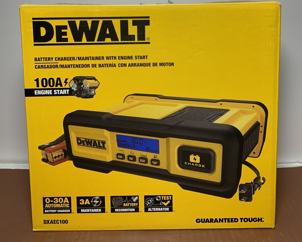 New DeWalt (DXAEC100) Battery Charger/Maintainer w 100A Engine Start