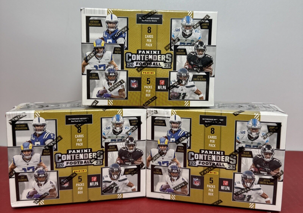 2023 Panini Contenders Football Trading Card Blaster Box New Sealed Lot of 3